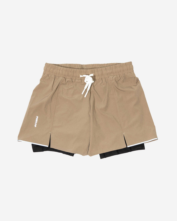 AeroCore Pro Compression Shorts - Beige ZEALOTS