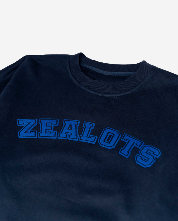Zealots Signature Navy Crewneck Sweatshirt ZEALOTS