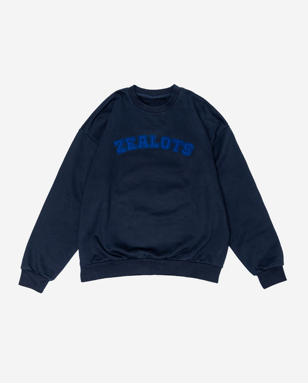 Zealots Signature Navy Crewneck Sweatshirt ZEALOTS