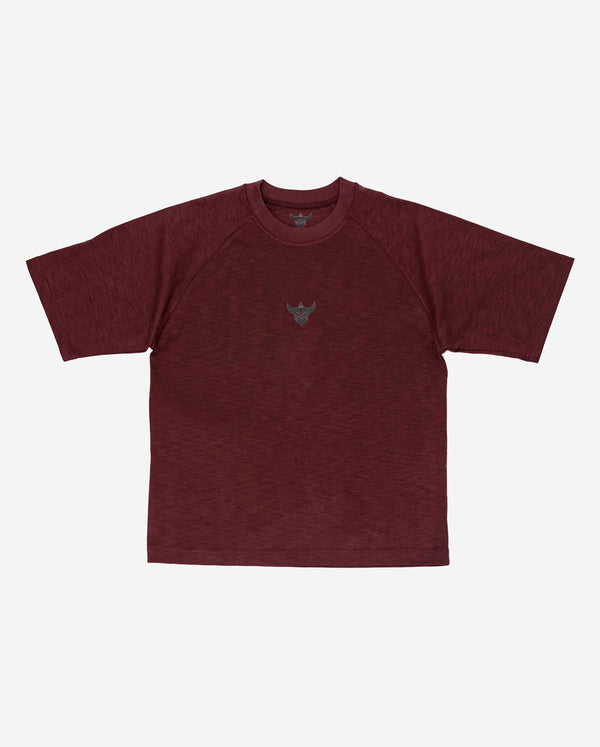 Rustic Ember Raglan Tee - Burgundy ZEALOTS LABEL