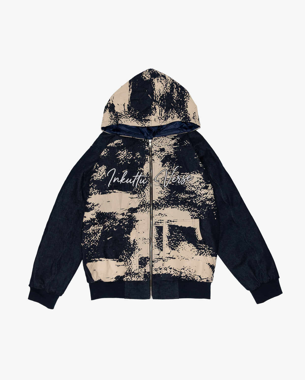 INKUTTU VERSE Hooded Denim Bomber — Limited Edition INKUTTU