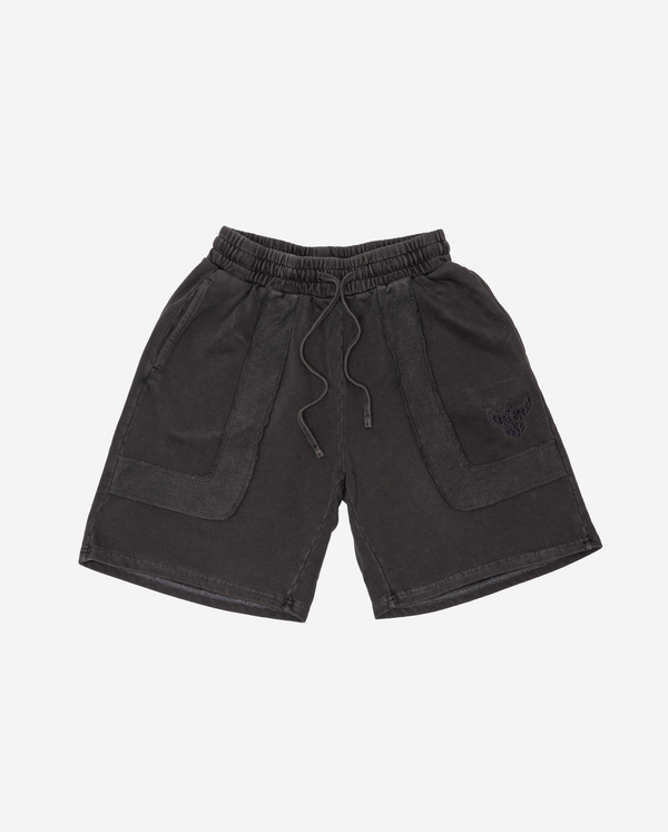 ZEALOTS Premium Embroidered Patch Shorts - Grey ZEALOTS