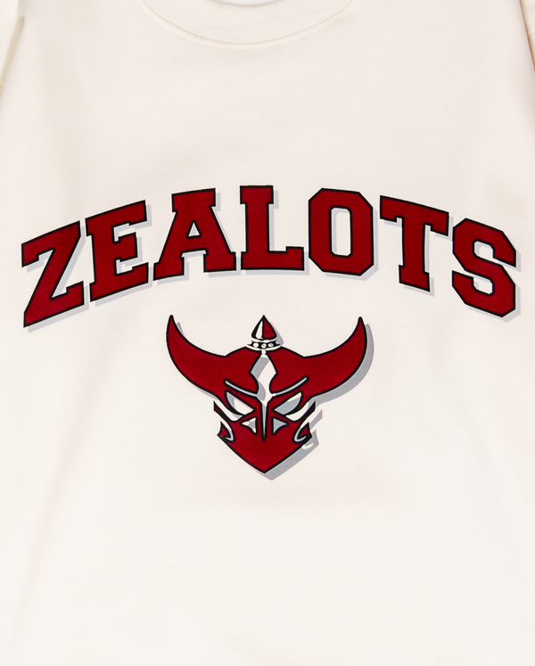 ZEALOTS Signature Crewneck Sweatshirt - Beige ZEALOTS