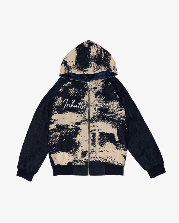 INKUTTU VERSE Hooded Denim Bomber — Limited Edition INKUTTU
