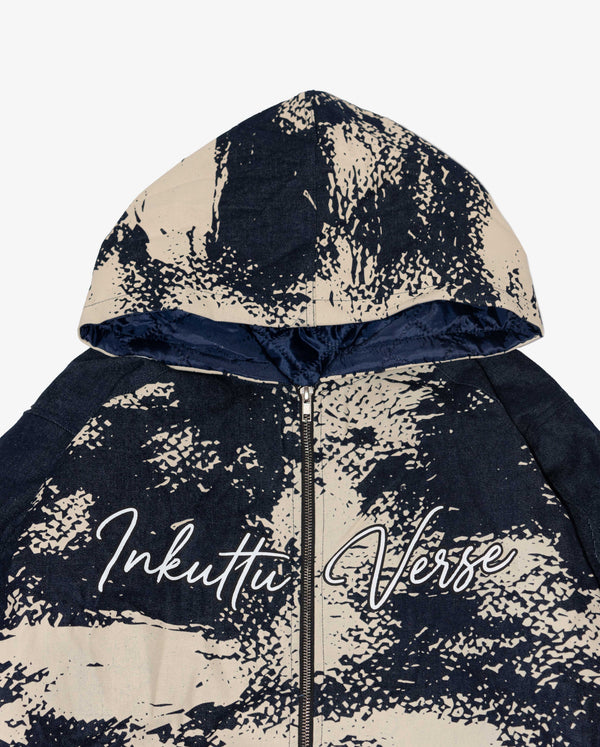 INKUTTU VERSE Hooded Denim Bomber — Limited Edition INKUTTU