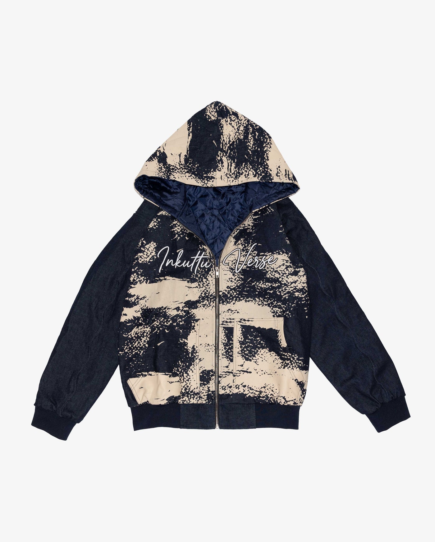 INKUTTU VERSE Hooded Denim Bomber — Limited Edition