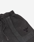 ZEALOTS Premium Embroidered Patch Shorts - Grey ZEALOTS