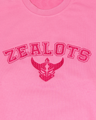 ZEALOTS Shock-Pink Sweatshirt - Satin Stitch Embroidery Branding ZEALOTS