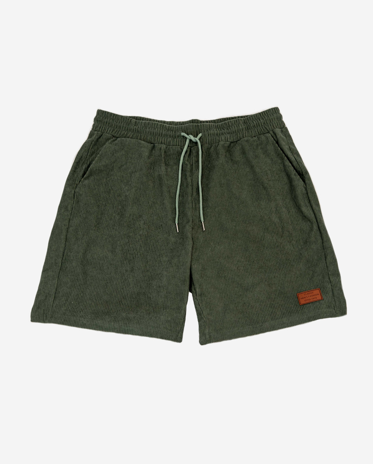 Sage Cord Comfort Shorts - Green ZEALOTS LABEL