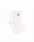 Crew Socks with Custom Simley Embroidery (3 Pairs) INKUTTU